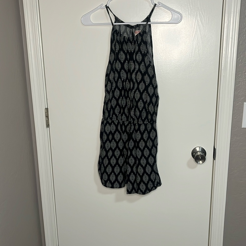 High neck romper